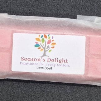 Love Spell Soy Wax Melt Snap Bars, highly scented cherry blossom and jasmine. Gift ideas, valentines day,