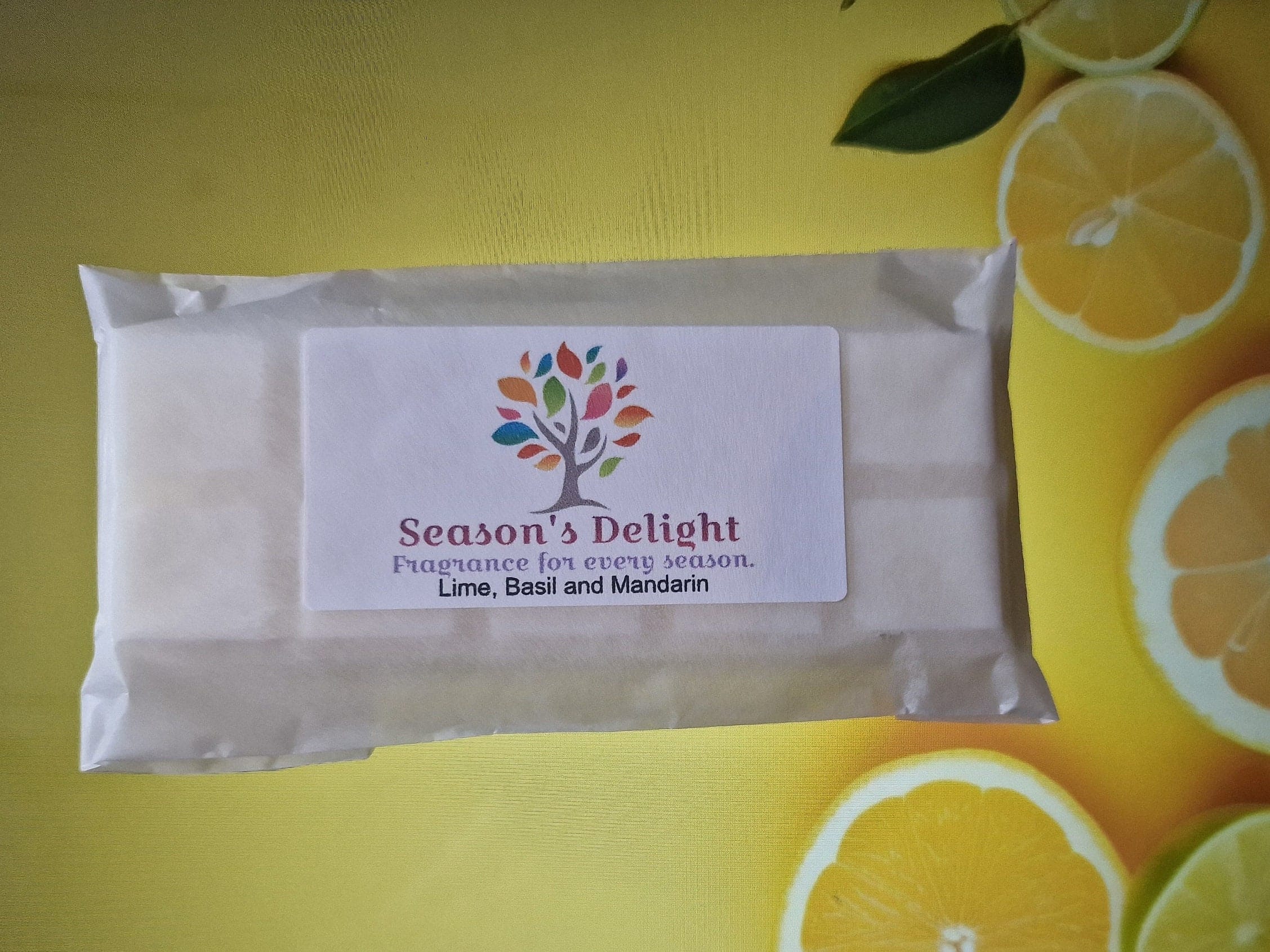 Lime, basil and Mandarin Wax Melts. - Image 2