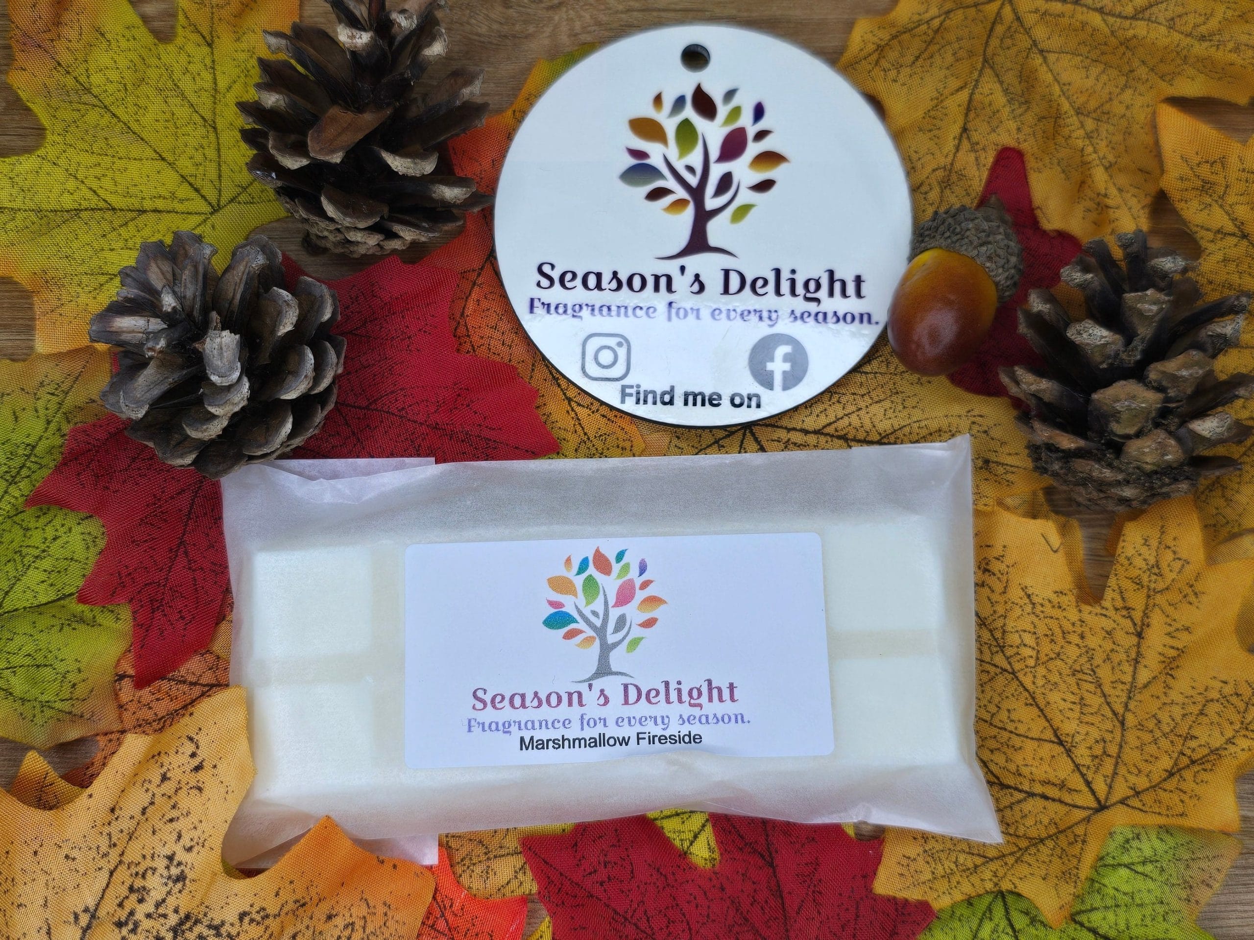 Marshmallow Fireside Soy Wax Melt Snap Bars.