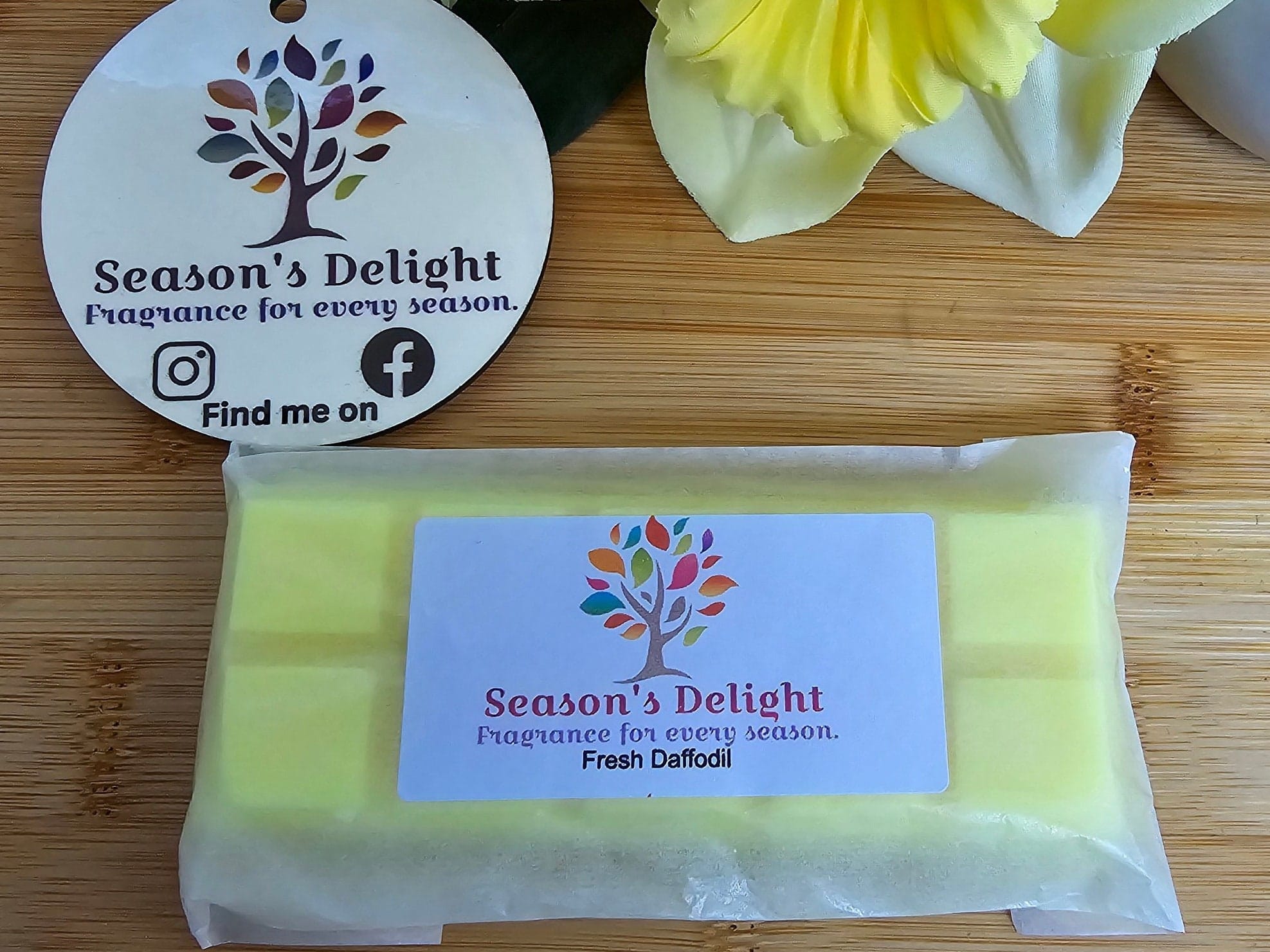 Fresh daffodil wax melts.