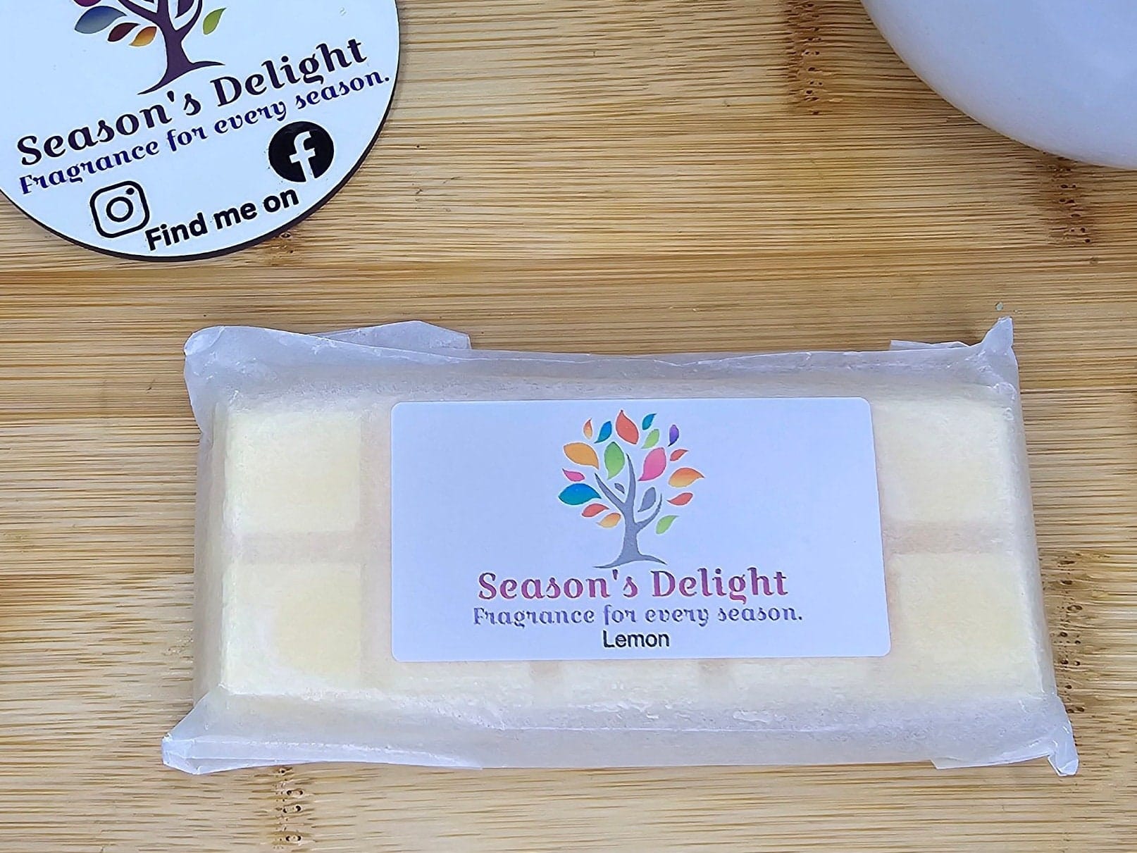 Lemon wax melt bar.