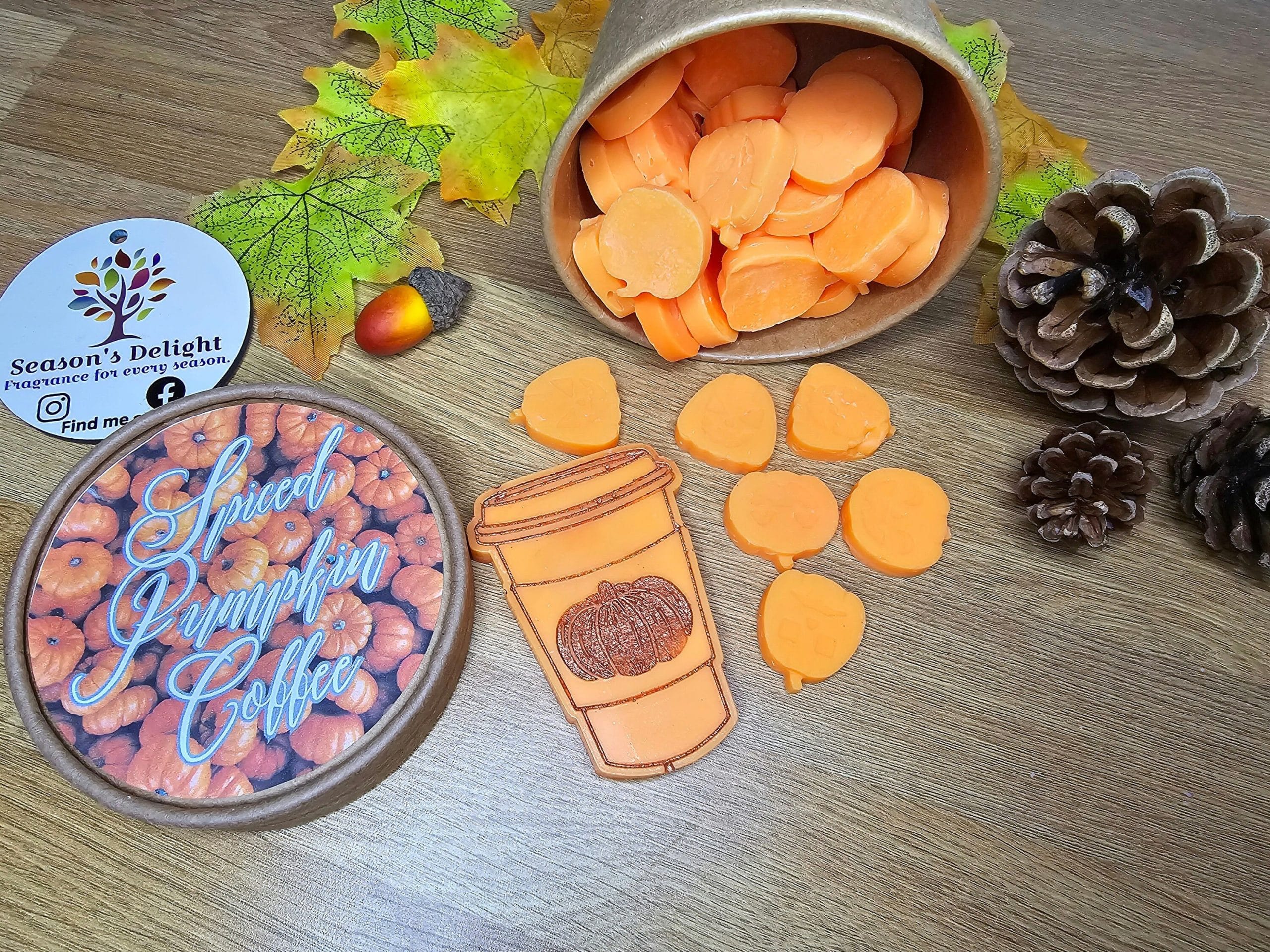 Spiced pumpkin coffee wax melts. - Image 2