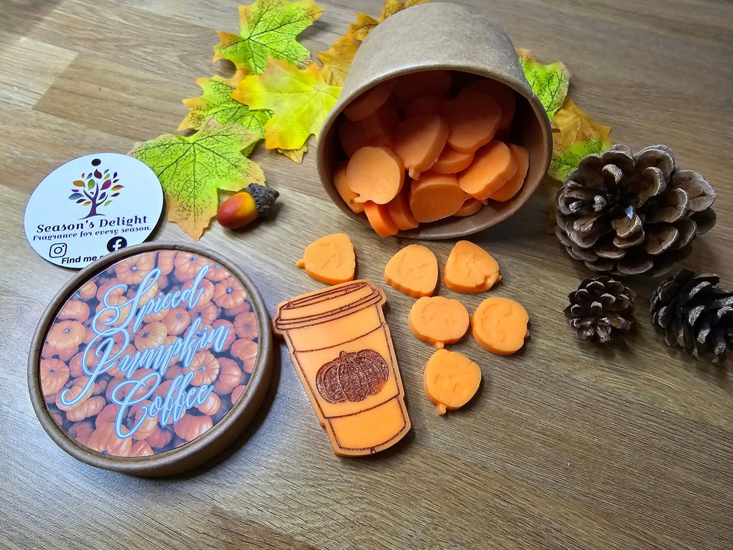 Spiced pumpkin coffee wax melts. - Image 4