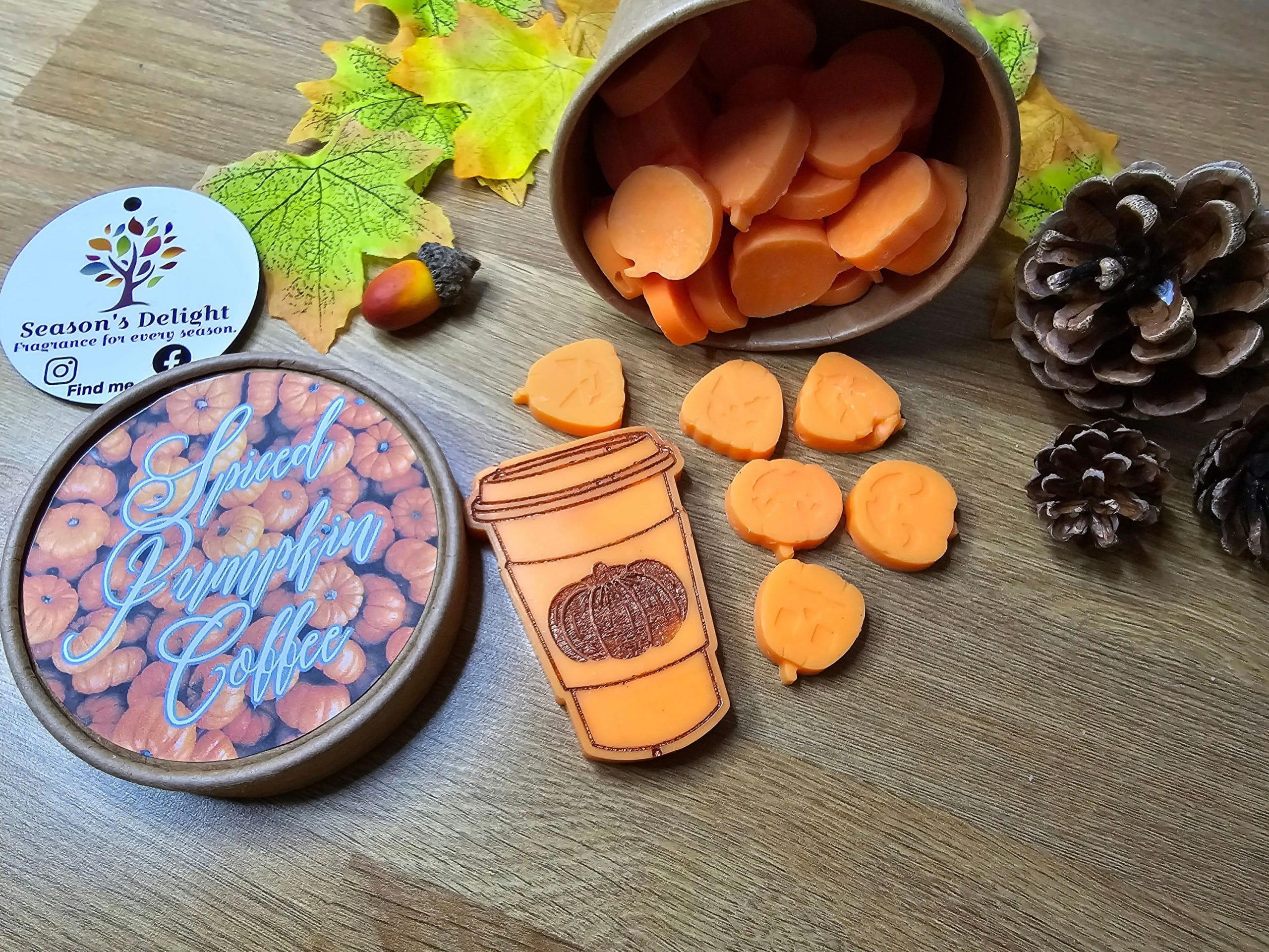 Spiced pumpkin coffee wax melts. - Image 5