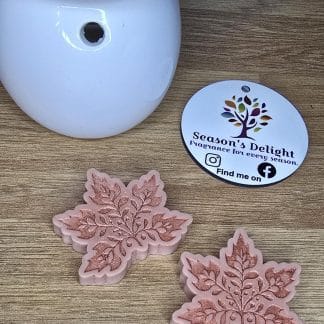 Golden Autumn scented wax melts, highly scented with long lasting burn. Packet of 2 leaves. Autumn gift.