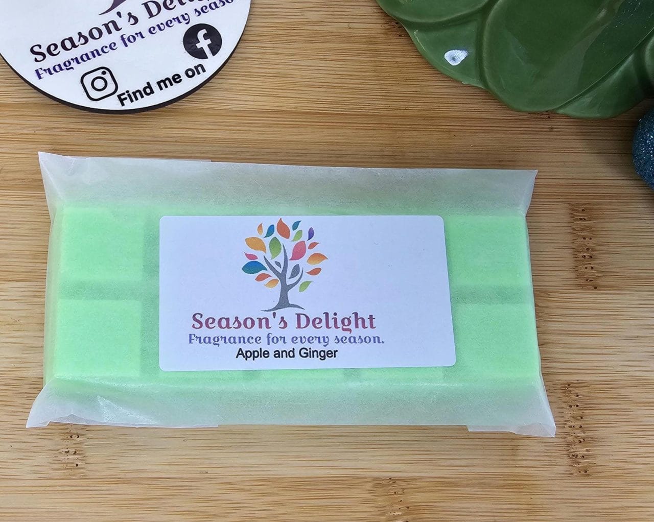 Apple and Ginger Scented Wax Melt Bars Made With Soy Wax,highly fragranced, long lasting fragrance. Gift idea, Stocking filler. - Image 2